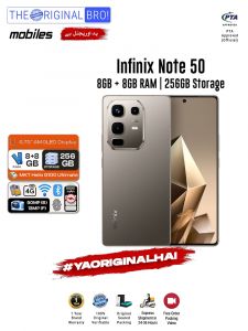 Infinix Note 50 - 8GB RAM - 256GB Storage - Easy Monthly Installments - PTA Approved - 1 Year Official Warranty - The Original Bro Mobiles - TOB70